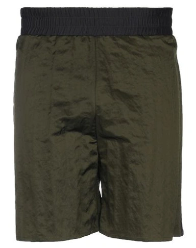 Shop Maison Margiela Shorts & Bermuda Shorts In Military Green