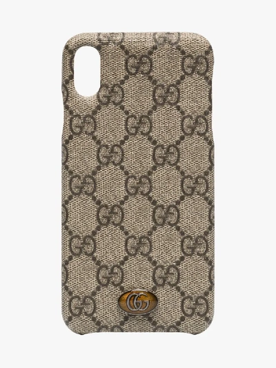 Shop Gucci Brown Ophidia Iphone Xs Max Case