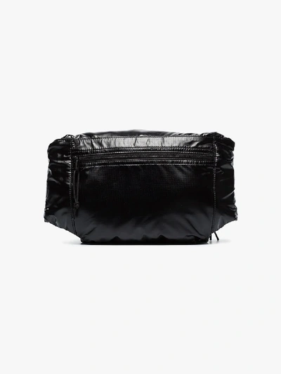 Shop Saint Laurent Black Nylon Cross Body Belt Bag