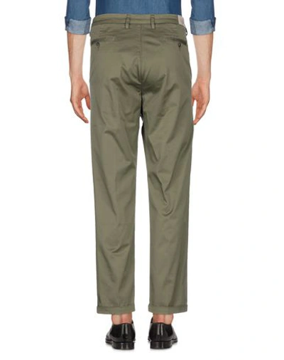 Re-hash Re_hash Man Pants Military Green Size 30 Cotton, Lyocell, Elastane In Green