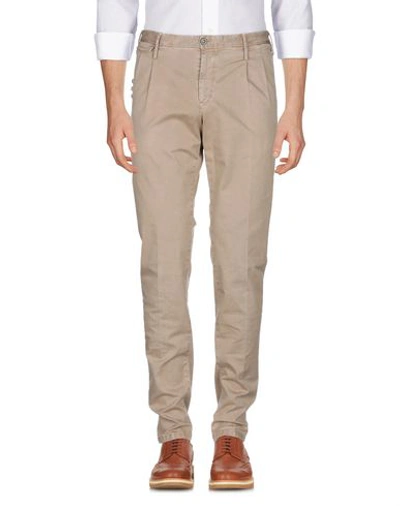 Shop Pt01 Pt Torino Man Pants Beige Size 40 Cotton, Elastane