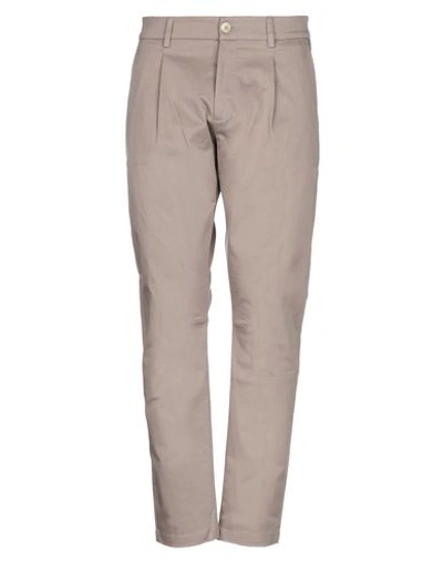 Shop Low Brand Casual Pants In Dove Grey