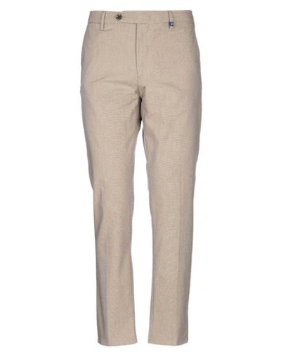 Shop Myths Casual Pants In Beige
