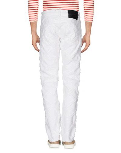 Shop Philipp Plein Denim Pants In White