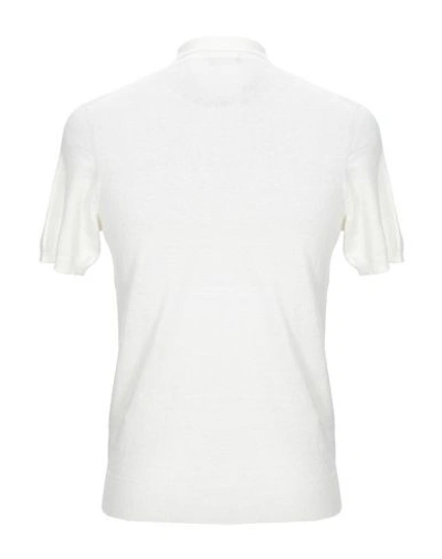 Shop Drumohr Man Sweater White Size 46 Flax, Polyester