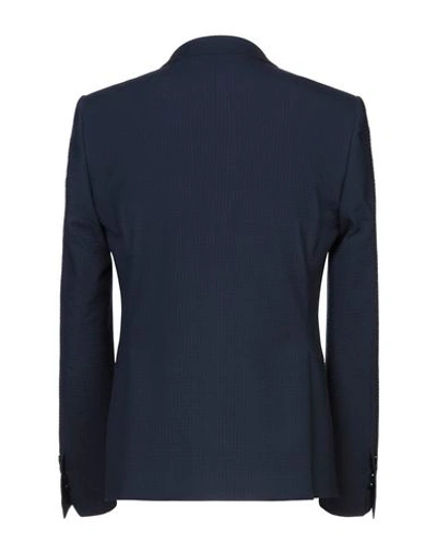 Grey Daniele Alessandrini Suit Jackets In Dark Blue