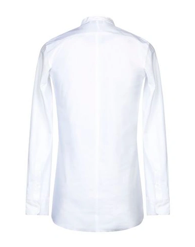Shop Aglini Solid Color Shirt In White