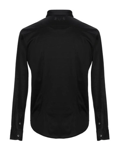 Shop Gran Sasso Man Shirt Black Size 44 Cotton