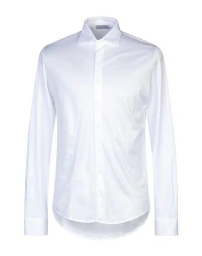 Shop Gran Sasso Man Shirt White Size 46 Cotton