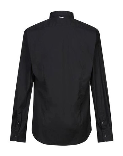 Shop Aglini Solid Color Shirt In Black