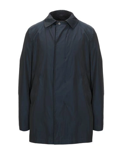 Shop Sealup Overcoats In Dark Blue
