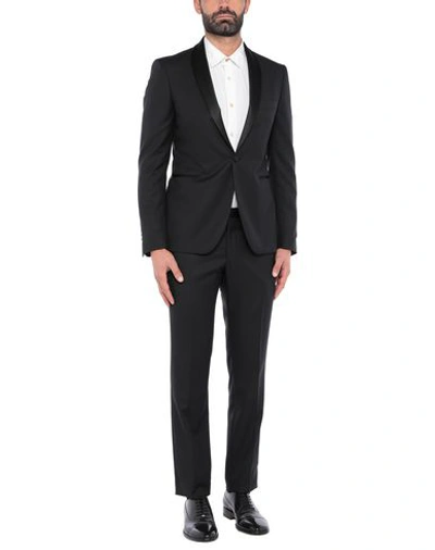 Shop Tagliatore Suits In Black