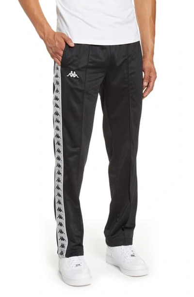 Shop Kappa Active 222 Banda Astoriazz Slim Fit Track Pants In Black-greysilver-white
