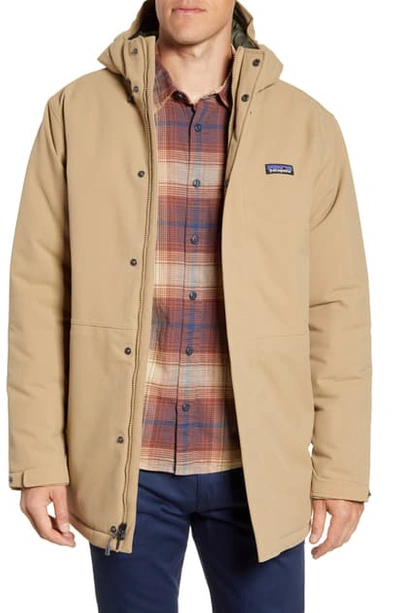 Shop Patagonia Lone Mountain Waterproof Parka In Mojave Khaki