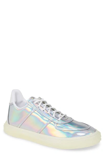 Shop Giuseppe Zanotti Metallic Sneaker In Iridescent