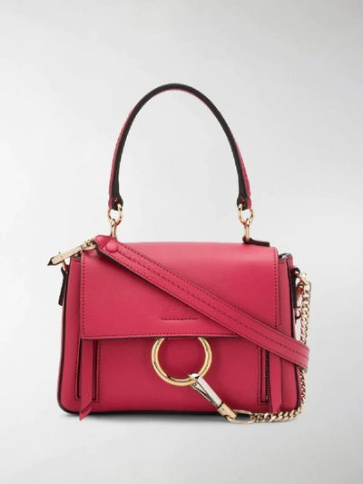 Shop Chloé Mini Faye Day Shoulder Bag In Pink