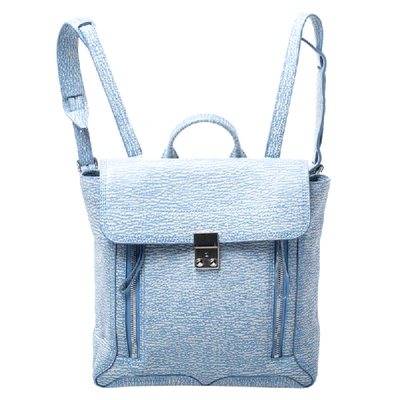 Pre-owned 3.1 Phillip Lim / フィリップ リム Blue Periwinkle Cream Leather Pashli Backpack