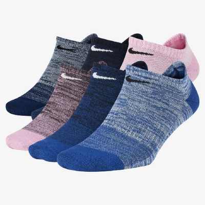 Shop Nike Everyday Women's Lightweight No-show Training Socks (6 Pairs) In Multi-color