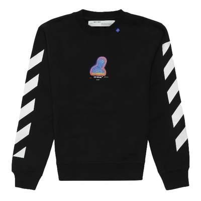 Pre-owned Off-white Diag Thermo Sweatshirt Black/multicolor