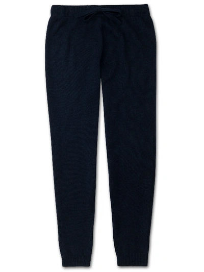 Shop Derek Rose Women's Track Pants Daphne Cashmere Navy