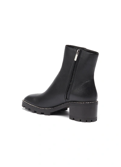 Shop Jimmy Choo 'mava 35' Crystal Embellished Ankle Boots In Black