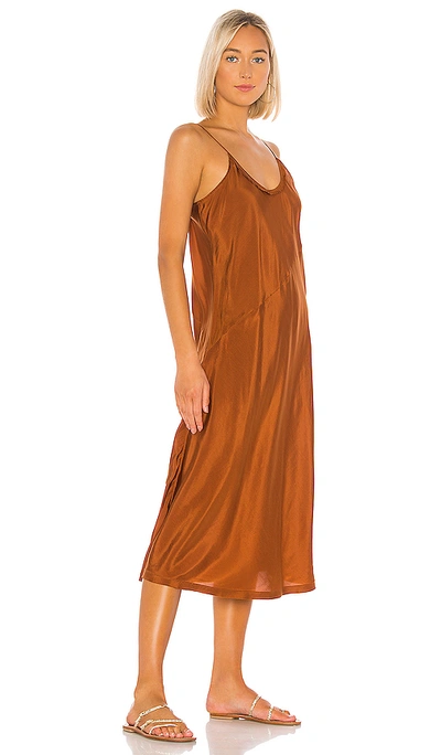 Shop Anaak Scarlette Slip Dress In Bronze