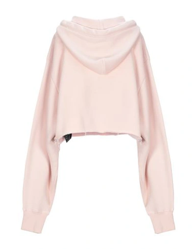 Shop Alanui Hooded Sweatshirt In Light Pink