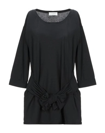 Shop Slowear Zanone Woman T-shirt Black Size 10 Cotton