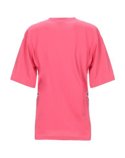 Shop Fila Woman T-shirt Fuchsia Size Xs Cotton In Pink