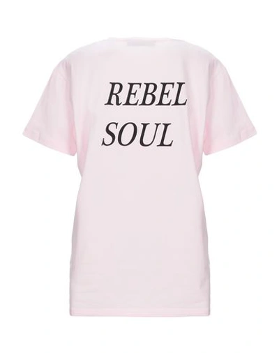 Shop Frankie Morello Woman T-shirt Pink Size Xs Cotton, Elastane