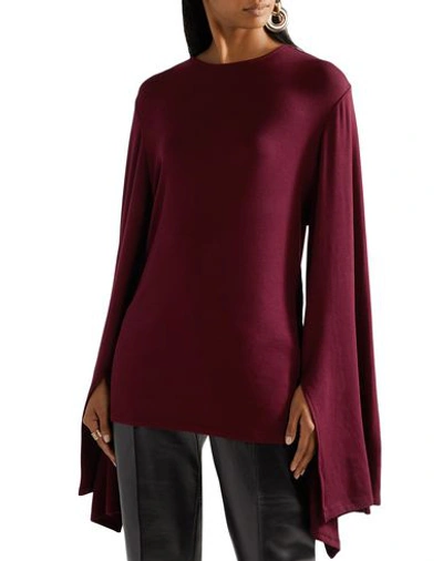 Shop Sid Neigum Woman T-shirt Burgundy Size S Viscose, Elastane In Red