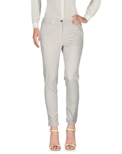Shop Myths Casual Pants In Beige