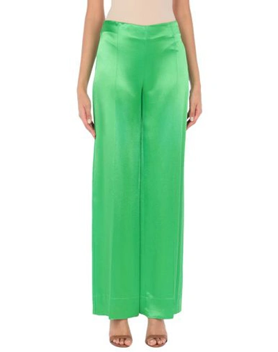 Shop Erika Cavallini Woman Pants Green Size 8 Viscose