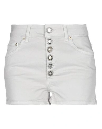 Shop Dondup Denim Shorts In Light Grey