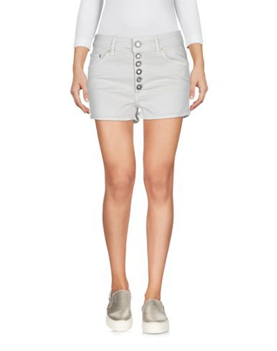 Shop Dondup Denim Shorts In Light Grey