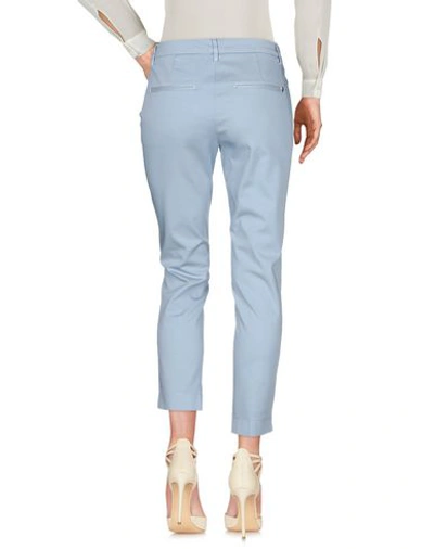 Shop Dondup Woman Pants Sky Blue Size 29 Cotton, Elastane