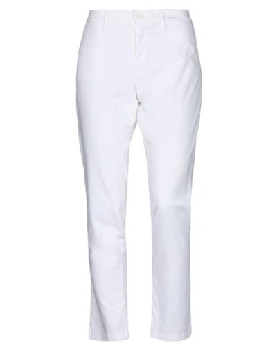 Shop Blauer Woman Pants White Size 27 Cotton, Elastane