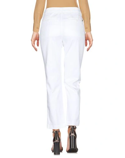 Shop Dondup Woman Pants White Size 27 Cotton, Elastane