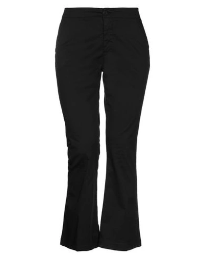 Shop European Culture Woman Pants Black Size L Cotton, Elastane