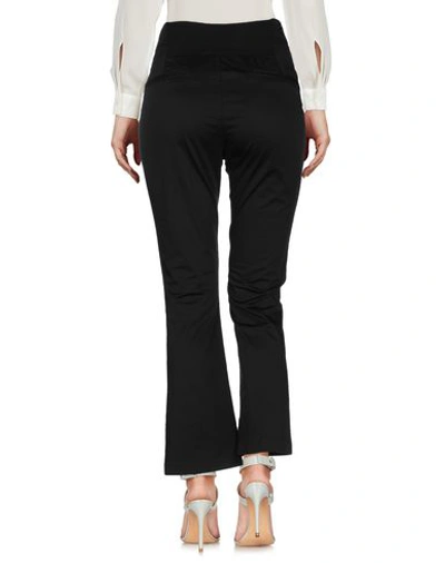 Shop European Culture Woman Pants Black Size L Cotton, Elastane