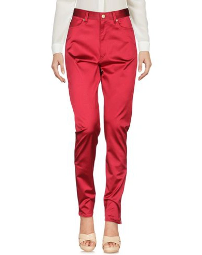 Undercover Cotton-blend High-rise Pants In Red