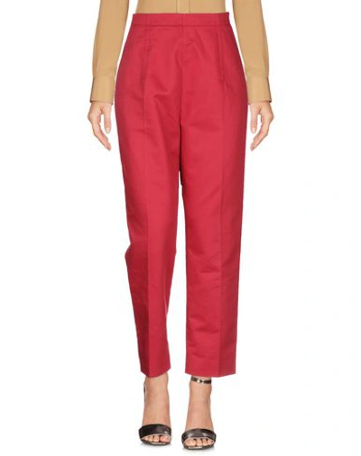 Shop Marni Woman Pants Brick Red Size 2 Cotton, Linen