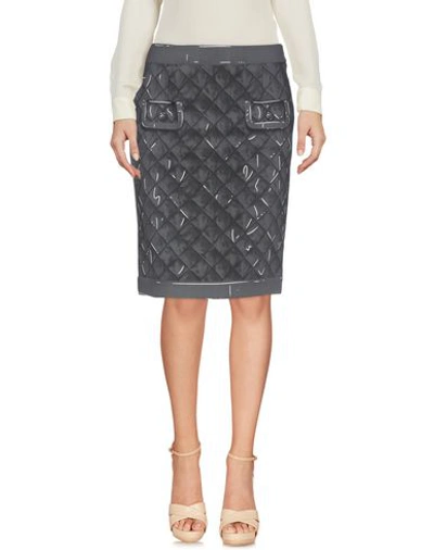 Shop Moschino Knee Length Skirt In Lead
