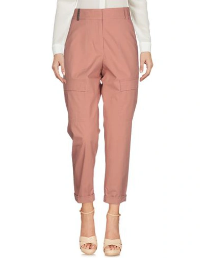 Peserico Casual Pants In Pale Pink