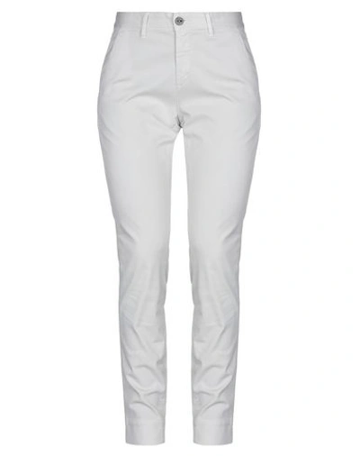 Shop Care Label Woman Pants Light Grey Size 27 Cotton, Elastane