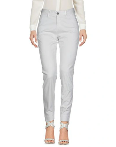 Shop Care Label Woman Pants Light Grey Size 27 Cotton, Elastane