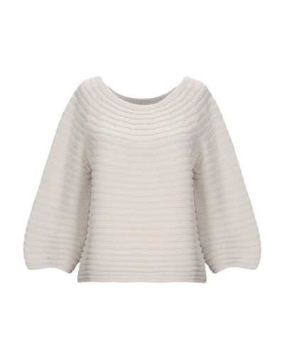 Shop Le Tricot Perugia Sweaters In Light Grey