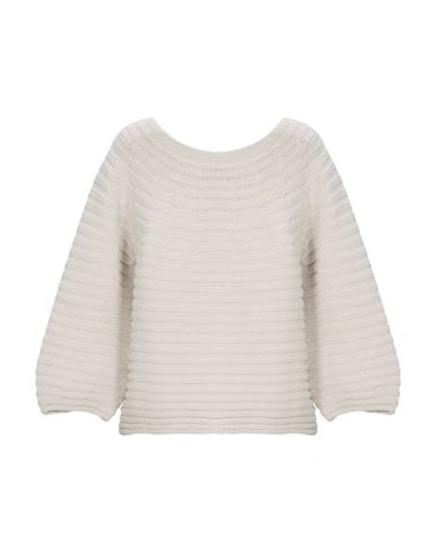 Shop Le Tricot Perugia Sweaters In Light Grey