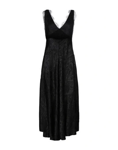 Shop Alexa Chung Long Dresses In Black