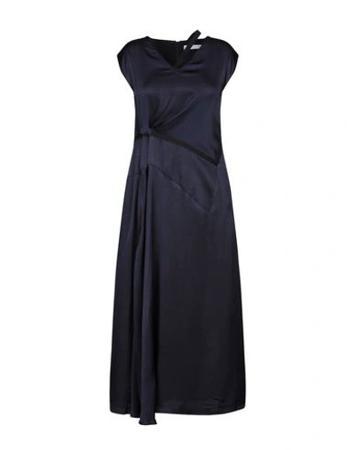 Shop Palmer Harding Palmer//harding Long Dresses In Dark Blue